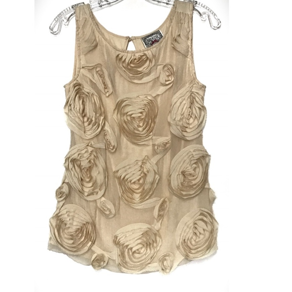 Baraschi Rosette Blouse Size Small